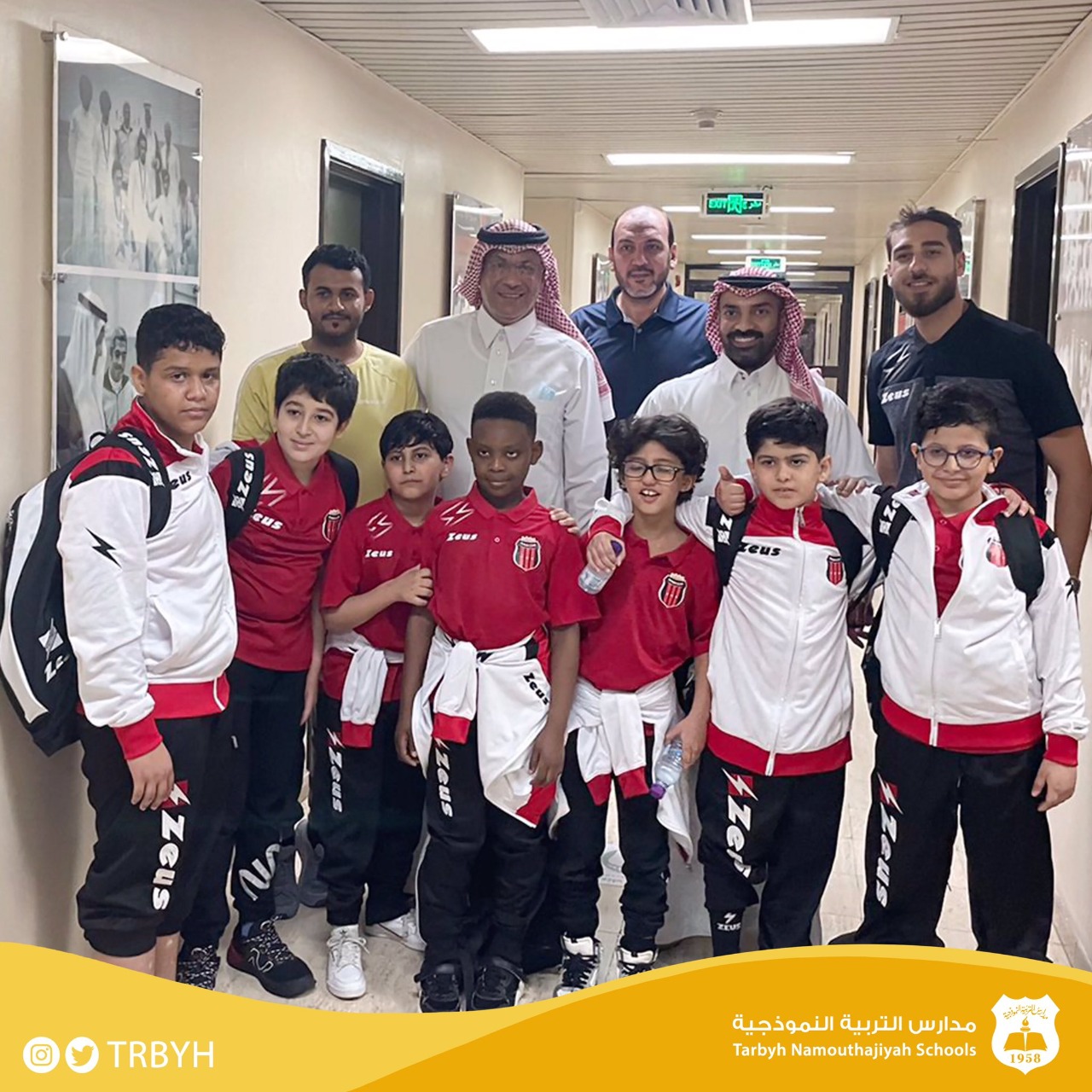 أشبالنا مع نائب رئيس الاتحاد السعودي للمبارزة