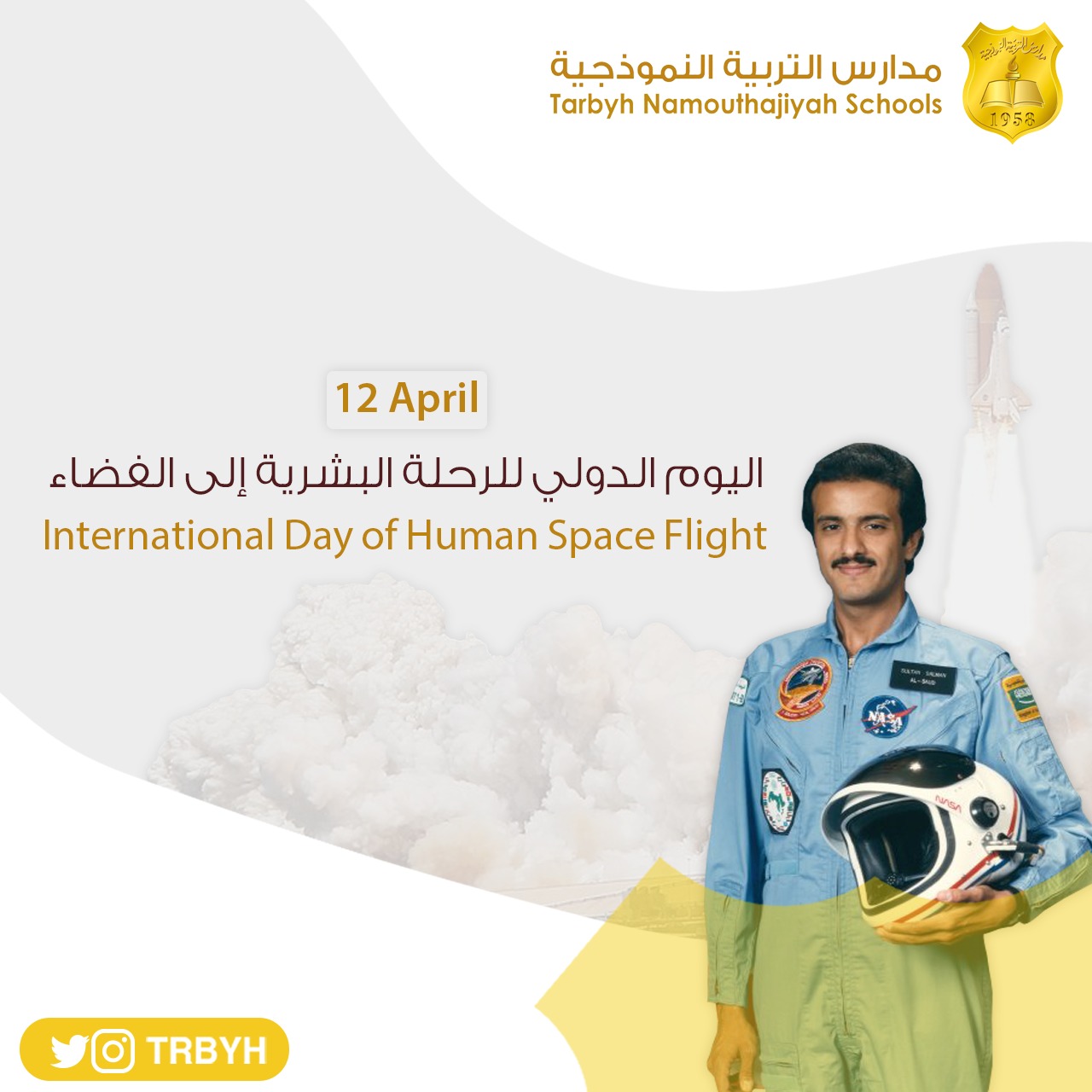 أول انطلاقة للبشرية  إلى الفضاء 